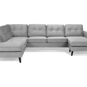 Scandinavian Choice Monroe U-soffa med Divan Höger Sammet - Möbler Sänkt pris