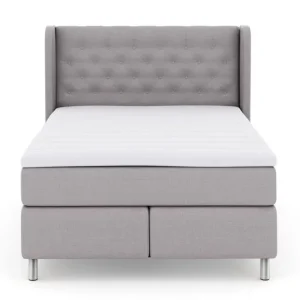 Select No 3 Komplett Sängpaket 140x200 Fast/Medium Ljusgrå/Metall - Möbler Nyhet