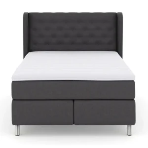 Select No 3 Komplett Sängpaket 140x200 Fast/Medium Mörkgrå/Metall - Möbler Snabb leverans
