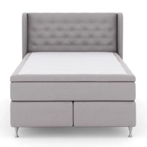 Rabatt Select No 4 Komplett Sängpaket 140x200 Fast/Medium Ljusgrå/Silver - Möbler