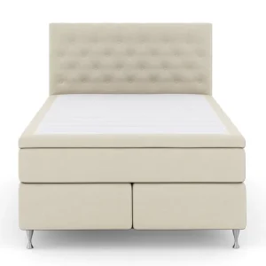 Select No 5 Komplett Sängpaket 140x200 Fast/Medium Watergel Beige/Silver - Möbler Expressleverans