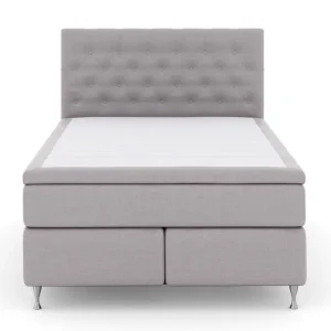 Select No 5 Kontinentalsäng 140x200 Fast/Medium Watergel Ljusgrå/Silver - Möbler Köp online