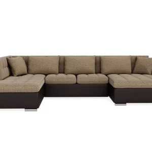 Beställ nu Majestic Furniture Dynir Hörnbäddsoffa Divan med Förvaring Höger Beige/Brun - Möbler
