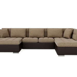 Populär Majestic Furniture Dynir Stor Hörnbäddsoffa Divan med Förvaring Vänster 350 cm Bred Beige / Brun - Möbler