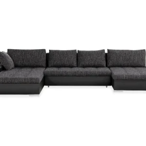 Cillo 2-sits Bäddsoffa Svart/Grå - Möbler Billig