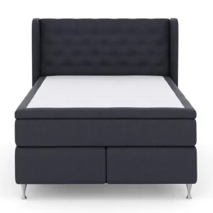 Select No 4 Komplett Sängpaket 140x200 Fast Blå/Silver - Möbler Nyhet