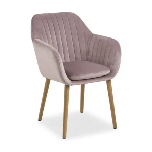 Sänkt pris Funky & Co Lividus Karmstol Sammet Ek/Rosé - Möbler