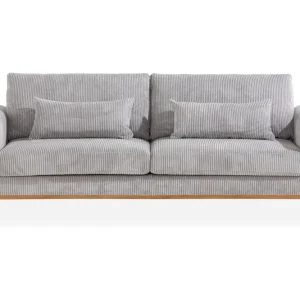 Scandinavian Choice Copenhagen 3-sits Manchestersoffa Ljusgrå - Möbler Beställ idag