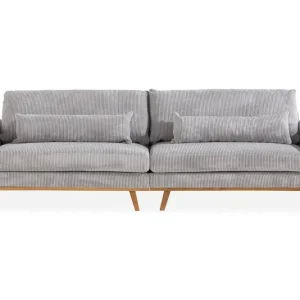 Scandinavian Choice Copenhagen 4-sits Manchestersoffa Ljusgrå - Möbler Reapris