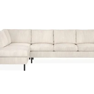 Scandinavian Choice Peppe 4-sits Vänstervänd L-formad Schäslongsoffa i Manchester Beige - Möbler Reapris