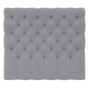 Drömvik Hilton Lyx/Superior Lyx Sänggavel 120 cm Djuphäftad Ljusgrå - Möbler Premium