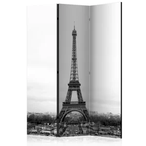 Premium Rumsavdelare - Paris: black and white photography 135x172 Artgeist sp. z o. o. - Inredning