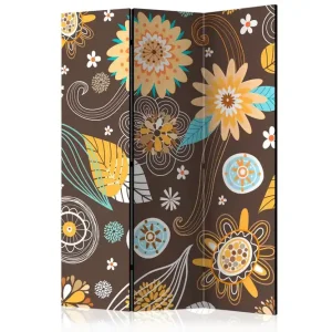 Rumsavdelare - Transparent flowers 135x172 Artgeist sp. z o. o. - Inredning Fynd