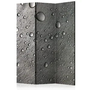 Fynd Rumsavdelare - Steel surface with water drops 135x172 Artgeist sp. z o. o. - Inredning