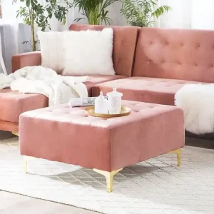 Aberdeen Fotpall Rosa - Möbler Rabatt