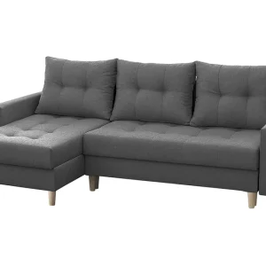 Billig Bodo Divanbäddsoffa 222x140x90 cm Mörkgrå - Möbler