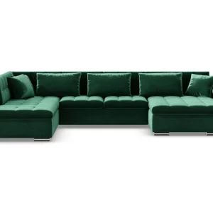 Kampanjpris Majestic Furniture Dynir Bäddsoffa Divan Höger Mörkgrön - Möbler