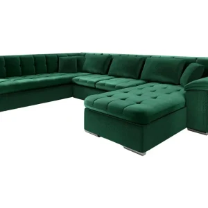 Majestic Furniture Dynir Bäddsoffa Divan Höger Mörkgrön - Möbler Endast denna vecka