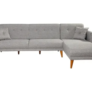 Gjoni Bäddsoffa med Divan Höger Grå - Möbler Köp nu