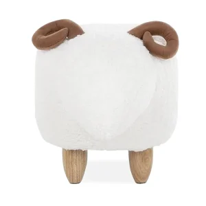 Kobara Sittpuff Vit - Möbler Lägg i varukorgen