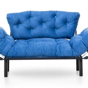 Säker betalning Mezonzo 2-sits Bäddsoffa Blå - Möbler