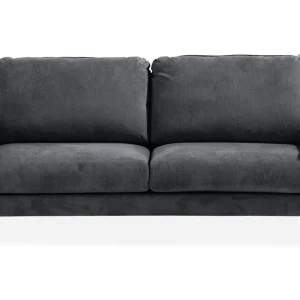 Handla nu Scandi Days Trend Lyx 3-sits Soffa Mörkgrå/Svart - Möbler