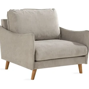 Scandi Days Trend Lyx Fåtölj Beige/Ek - Möbler Endast idag