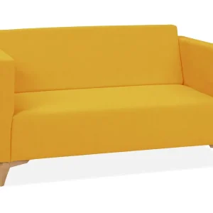 risnedsättning Szafir 2-sits Soffa 82x136 cm Gul - Möbler