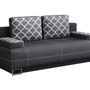 Optima Bäddsoffa 200x90x90 cm Svart/Grå - Möbler Begränsat erbjudande