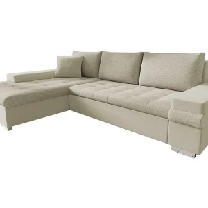 Bäddsoffa med divan Beige - Möbler Begränsat antal