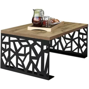 Palesia Soffbord 100 cm Beige/Svart/Brun - Möbler Populär