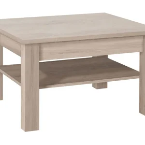 Erbjudande Cezara Soffbord 80 cm med Förvaring Hylla Ek - Möbler