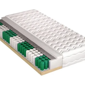 Begränsat antal Bedly Hela Komfort Madrass 200x180x22 cm Grön/Vit - Möbler