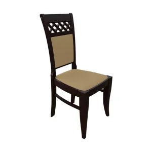 Lorella Matstol Plysch/Natur/Beige - Möbler Outlet