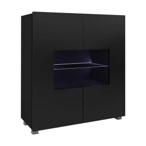Concept 55 Tessan Vitrinskåp 100x35x107 cm Svart/Vit - Förvaring Erbjudande