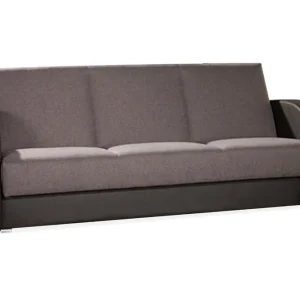 Square Bäddsoffa 222x90x88 cm Brun/Grå - Möbler Lågt pris