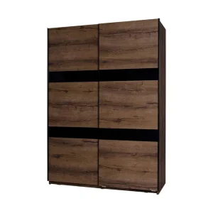 Scandinavian Choice Najera Garderob 150 cm Ek/Svart Högglans - Förvaring Begränsad tid