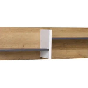 Bästa pris Scandinavian Choice Vintra Vägghylla 100 cm Vit/Grå/Trä - Förvaring