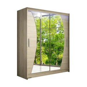 Westa Garderob 150x58x200 cm Beige - Förvaring Fynd