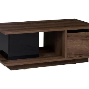 Manor House Najera Soffbord 120 cm med Förvaring Valnötsbrun/Svart - Möbler Kundfavorit