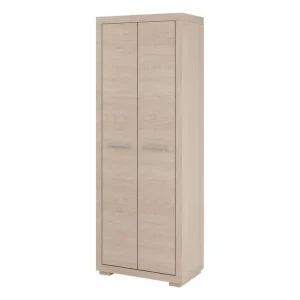 Vegas Bokhylla 70x40,5x192 cm LED-belysning Beige/Grå - Förvaring Endast denna vecka