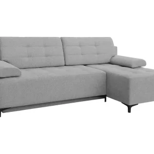 FABIO 4-sits Bäddsoffa Vänster Grå - Möbler Billig
