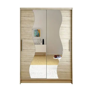 Beställ nu Miami Garderob 120x58x200 cm Beige - Förvaring