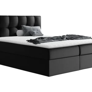 Rico Kontinentalsäng 120x208cm LED-belysning Svart - Möbler Billig