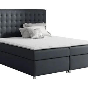 Säker betalning Asti Sängpaket 120x200 cm LED-belysning Svart - Möbler