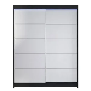 Camino Garderob + LED Svart/Vit/RGB LED - Förvaring Erbjudandepris