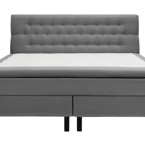 Bedly Hilton Komplett Sängpaket 160x200 cm Kontinentalsäng med diamant sänggavel Grå - Möbler Trygg betalning