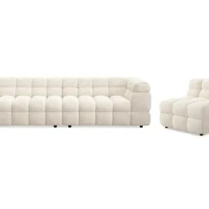 Kampanjpris Andrarum Elise Bubblig Soffgrupp 4-sits Soffa + Fåtölj Beige - Möbler
