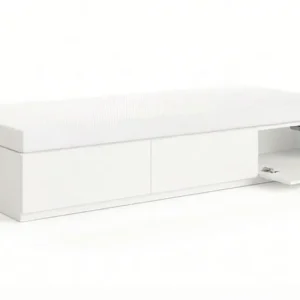 Begränsat antal Basic Home Norrvik Sängram 90x200 cm med förvaring inklusive madrass Vit - Möbler
