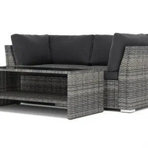 Comfort Garden Wisconsin utomhus rak 2-sits soffa Grå - Trädgård & spabad I lager